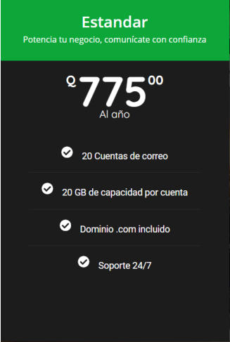 Correo Plan Estandard
